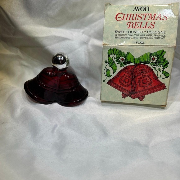 Avon Other - Vintage AVON CHRISTMAS BELLS Sweet Honesty Cologne Decanter & Original Box FULL